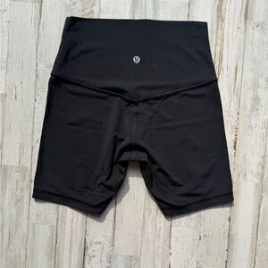 Lululemon Black High Rise Biker Shorts Size 4 Small 6” Align Style